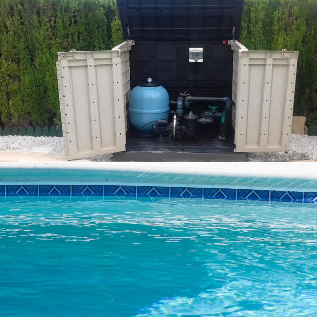 Protege el equipo de filtración de tu piscina con una caseta depuradora
